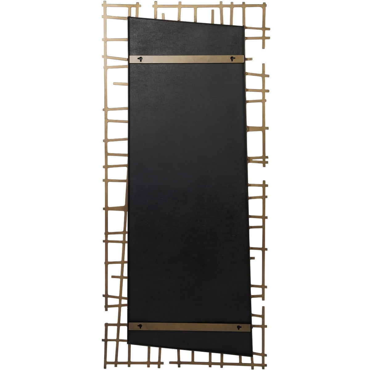 Marlin Brass Lattice Mirror