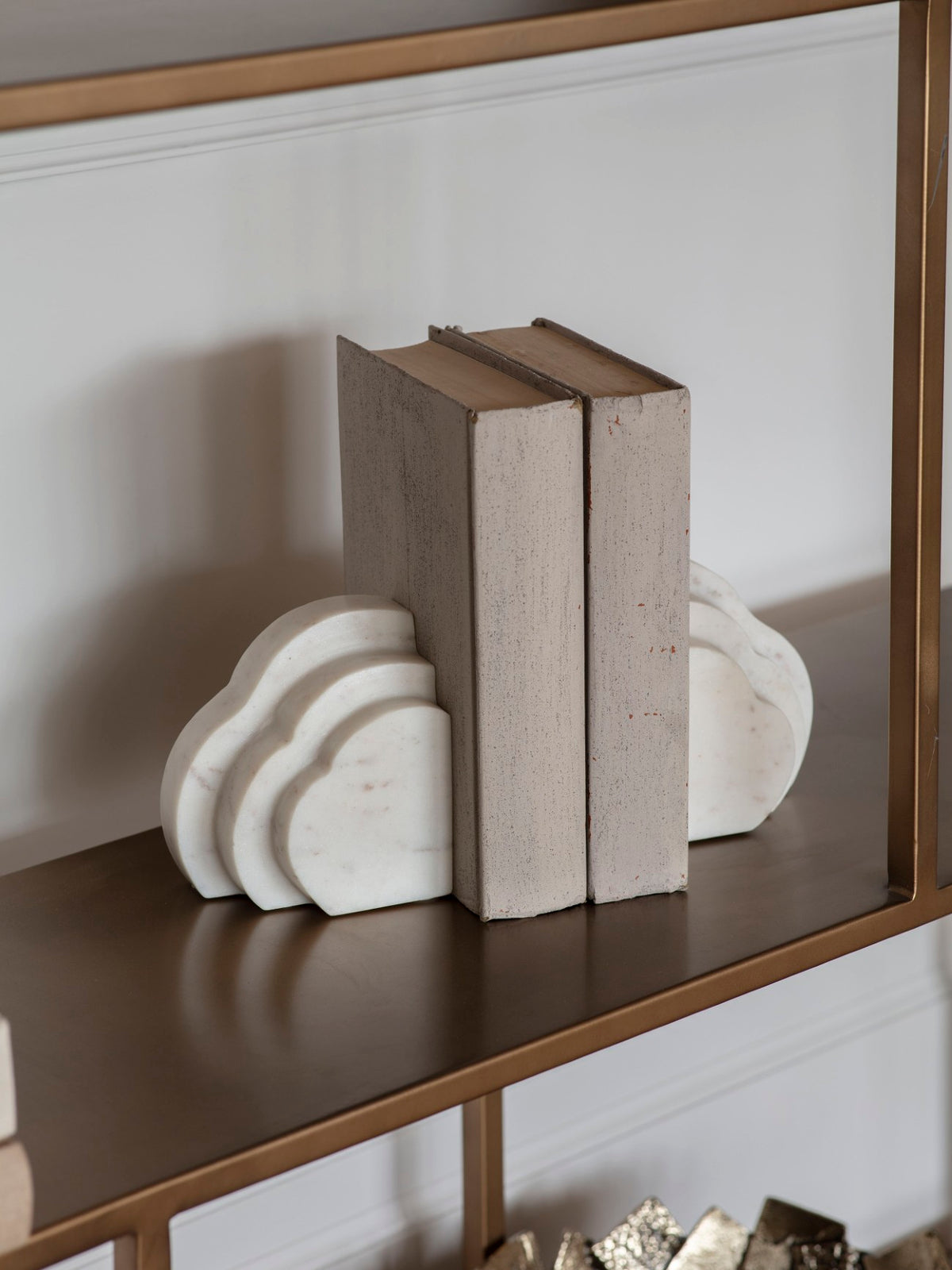 Calder Marble Cloud Bookends