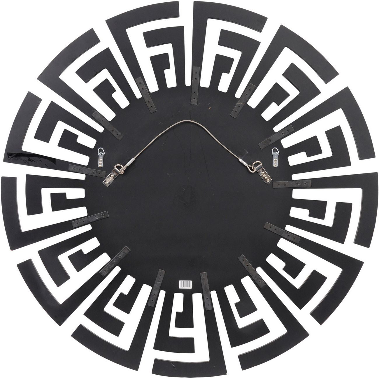 Aurex Deco Round Mirror – Antique Bronze