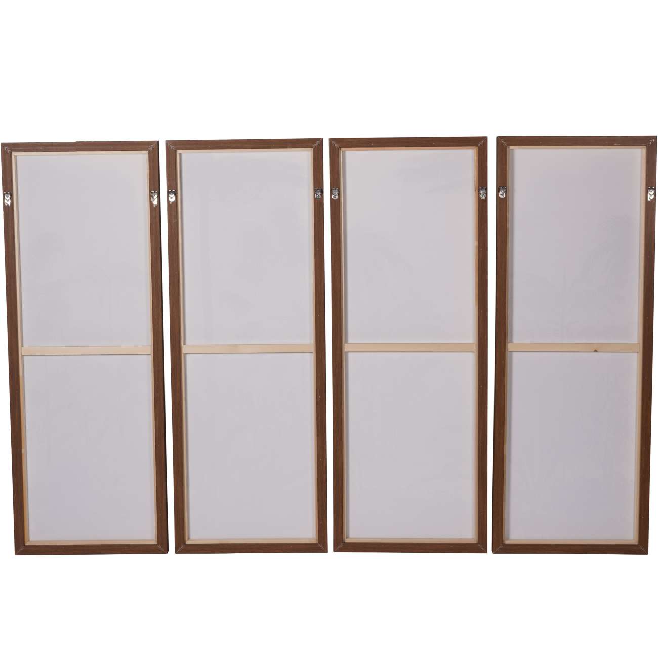Sereno Palms – Monochrome Canvas Set (Set of 4)