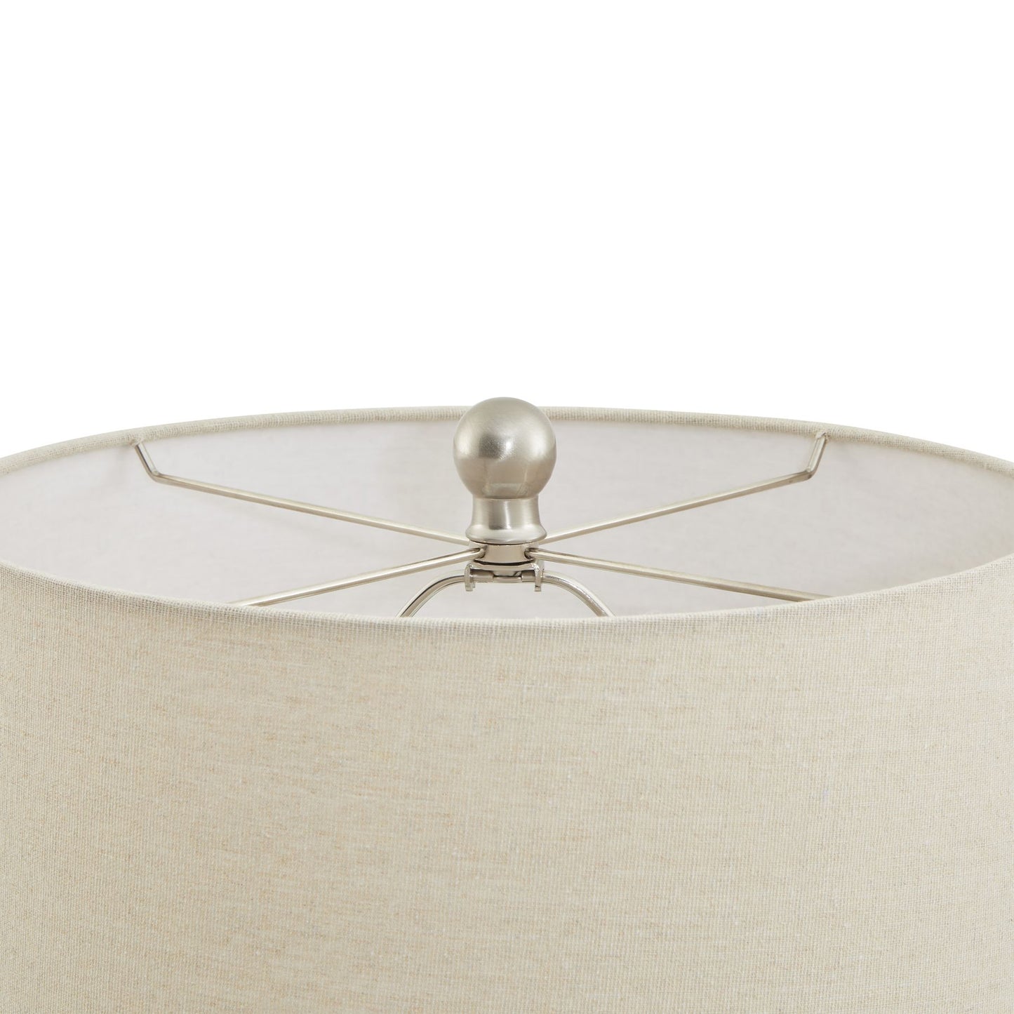 Sienna Lattice Ceramic Table Lamp — Natural Linen Shade