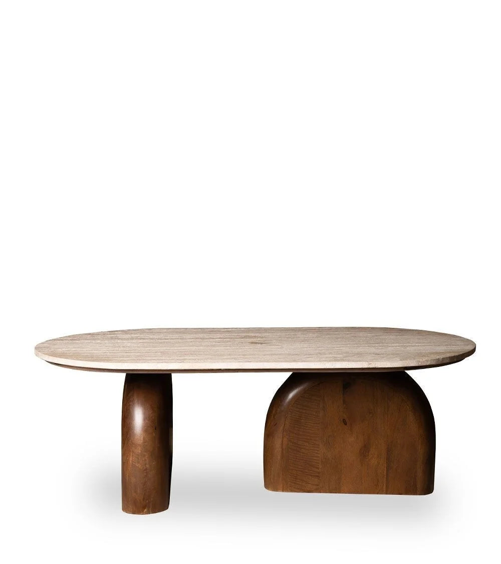 Aydin Travertine Coffee Table