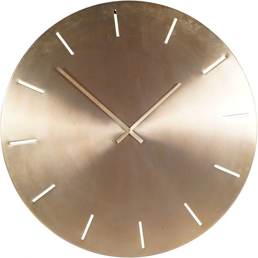 Loire Brushed Gold Wall Clock — 76cm