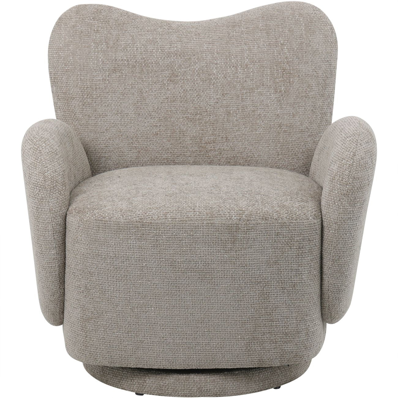 Odalys Upholstered Swivel Chair — Neutral