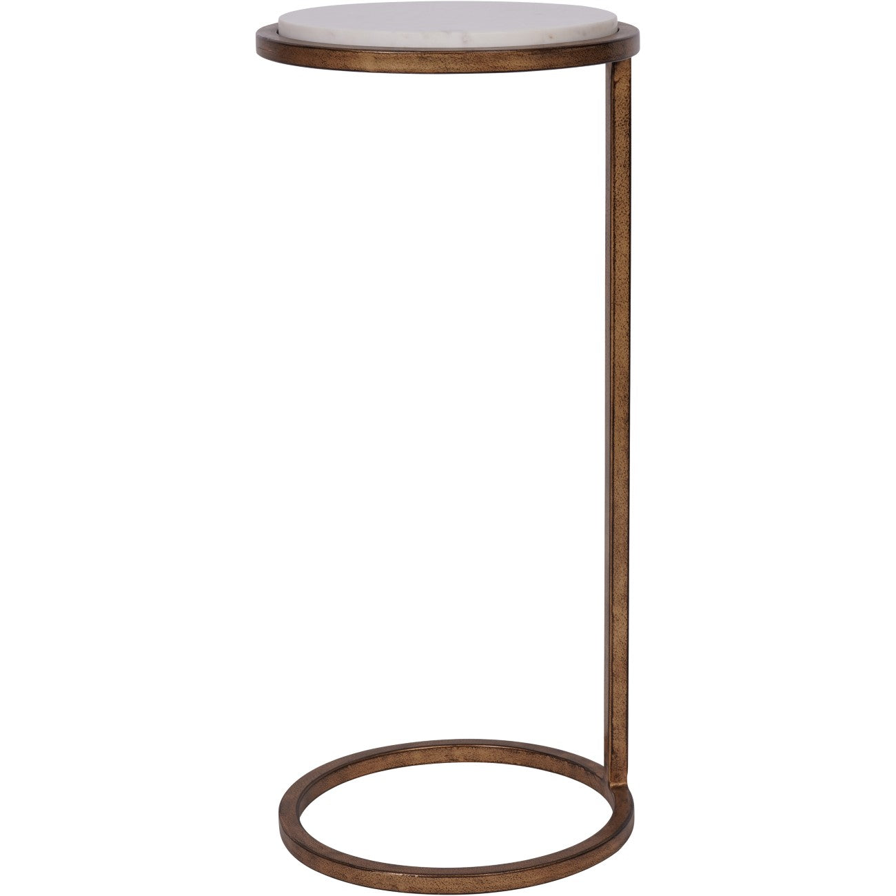 Perrin Accent Table — White Banswara Marble