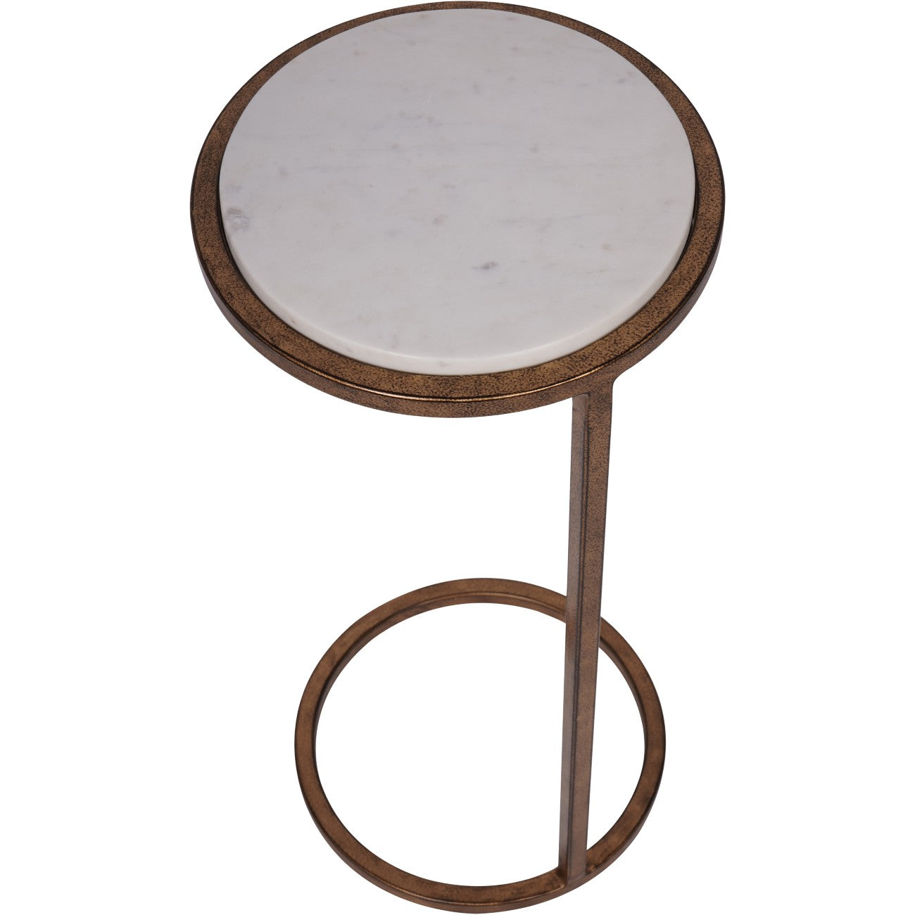 Perrin Accent Table — White Banswara Marble