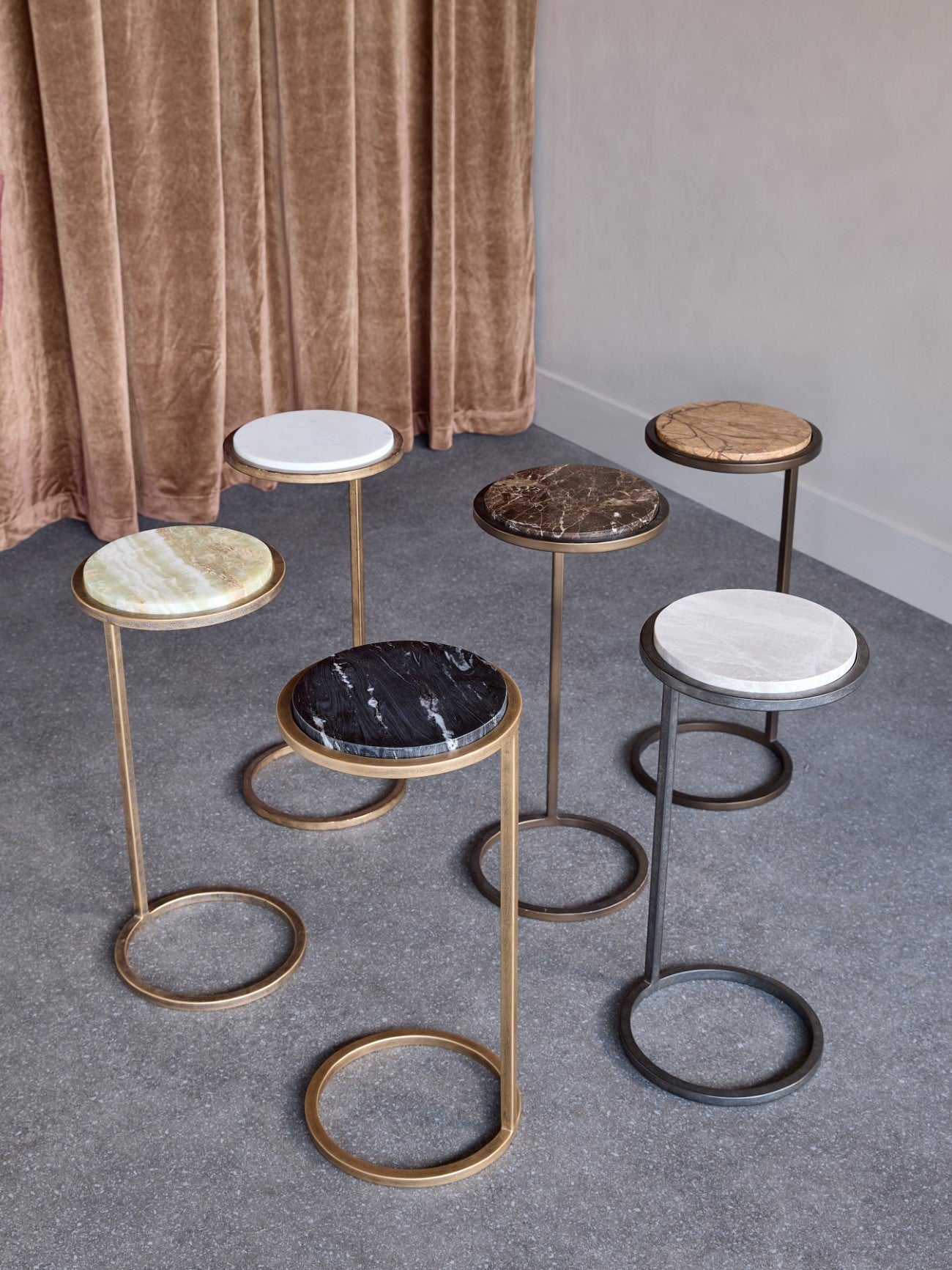 Perrin Accent Table — White Banswara Marble