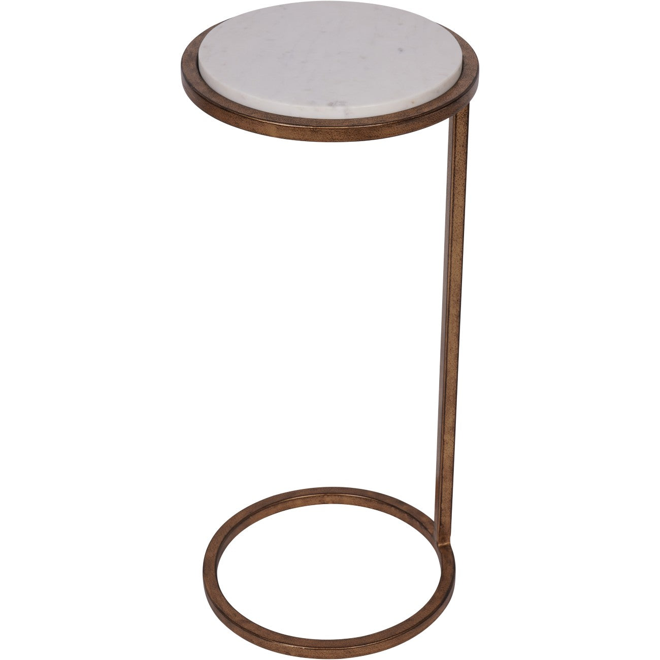 Perrin Accent Table — White Banswara Marble