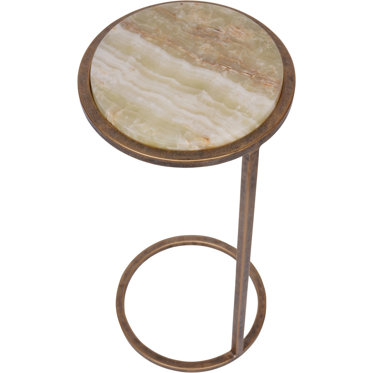 Perrin Accent Table — Green Onyx