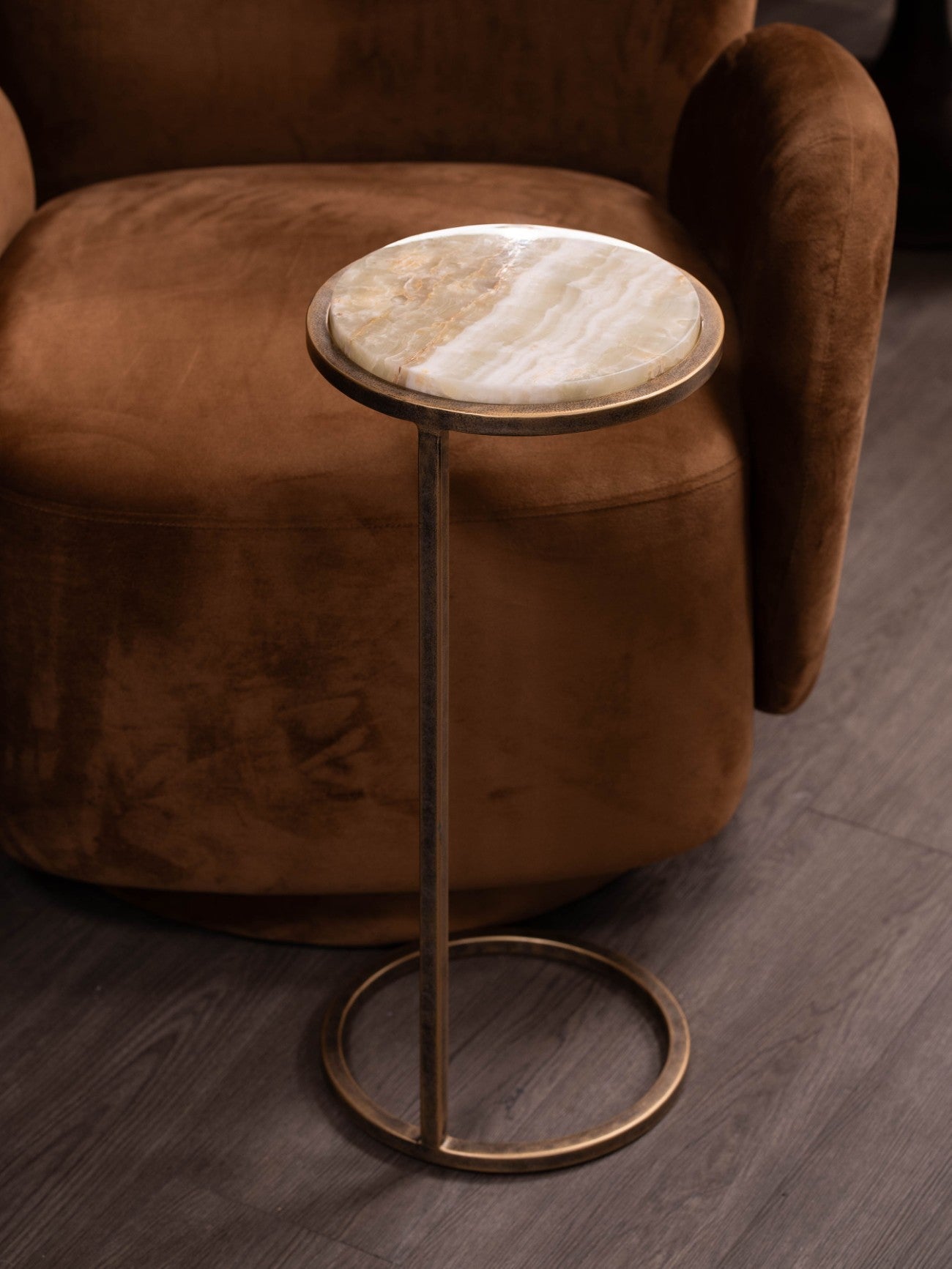Perrin Accent Table — Green Onyx