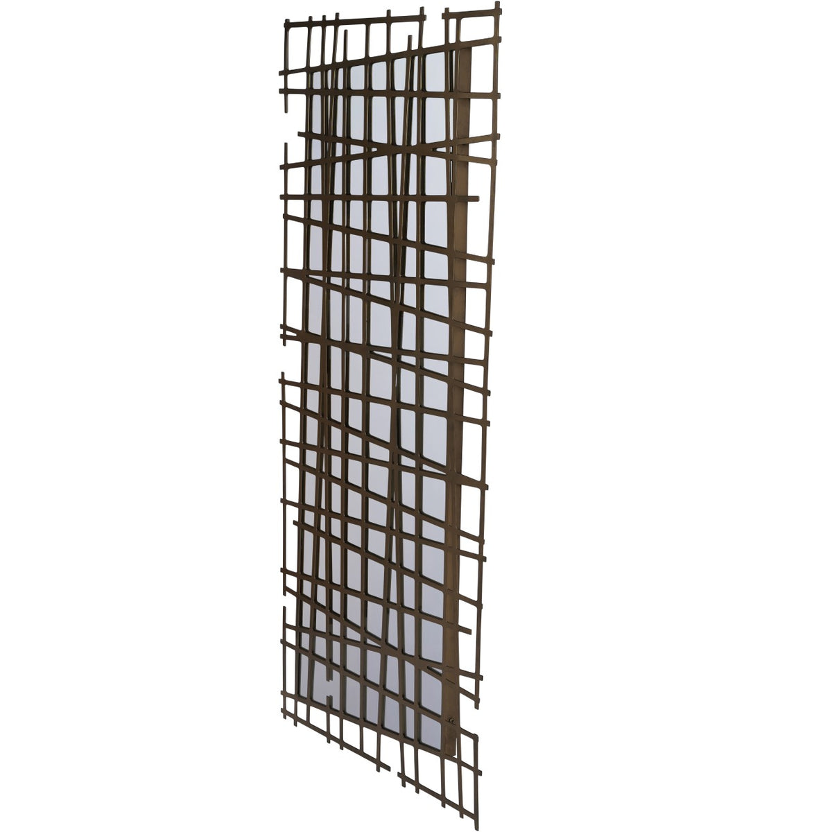 Marlin Brass Lattice Mirror