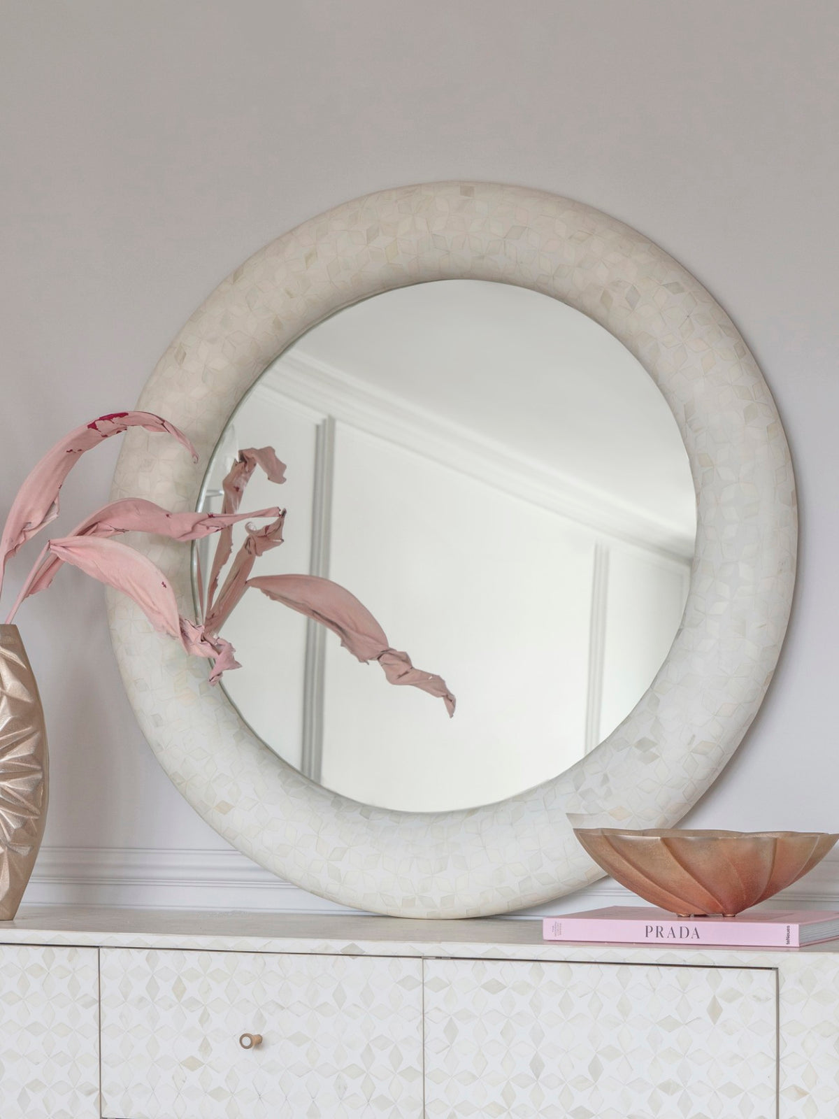 Aveline Bone Inlay Mirror — 100cm