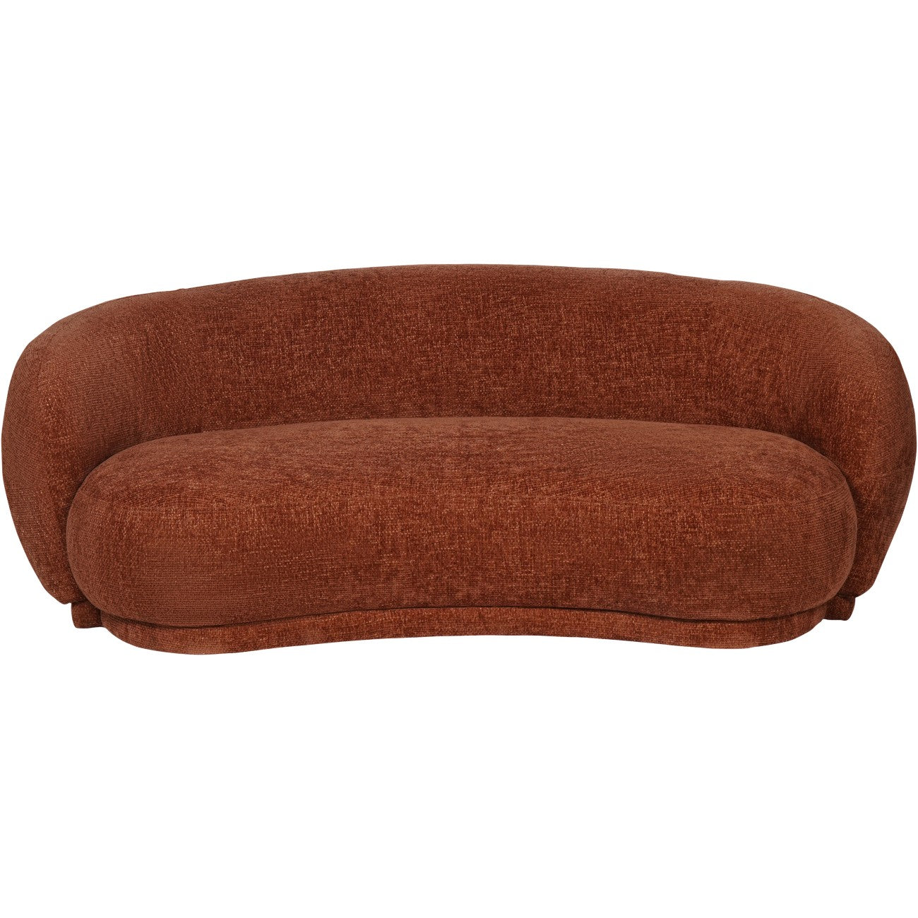 Marchand Curved Sofa — Terracotta