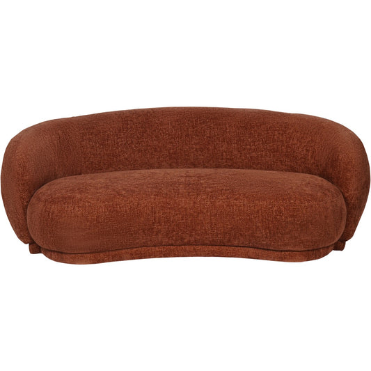 Marchand Curved Sofa — Terracotta
