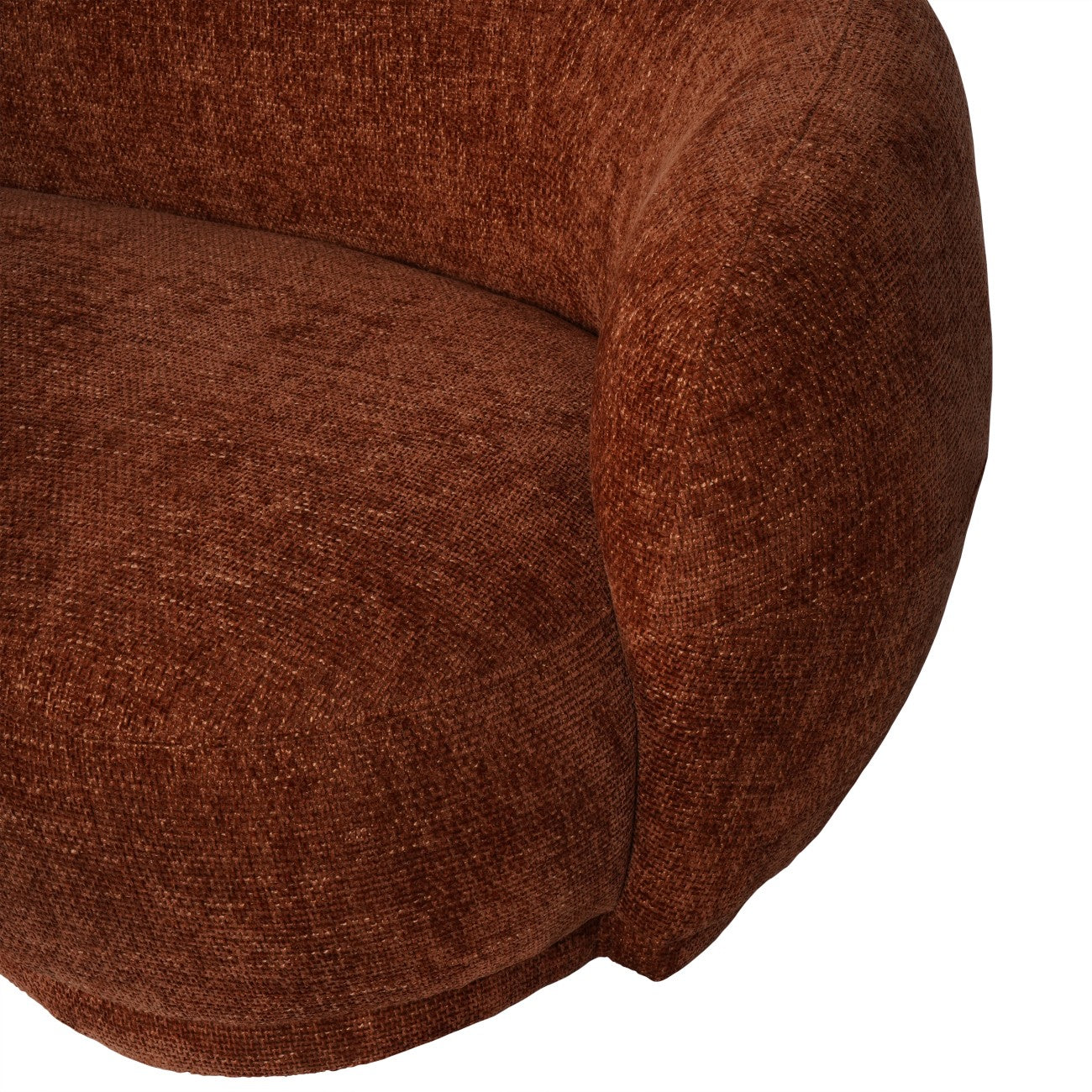 Marchand Curved Sofa — Terracotta