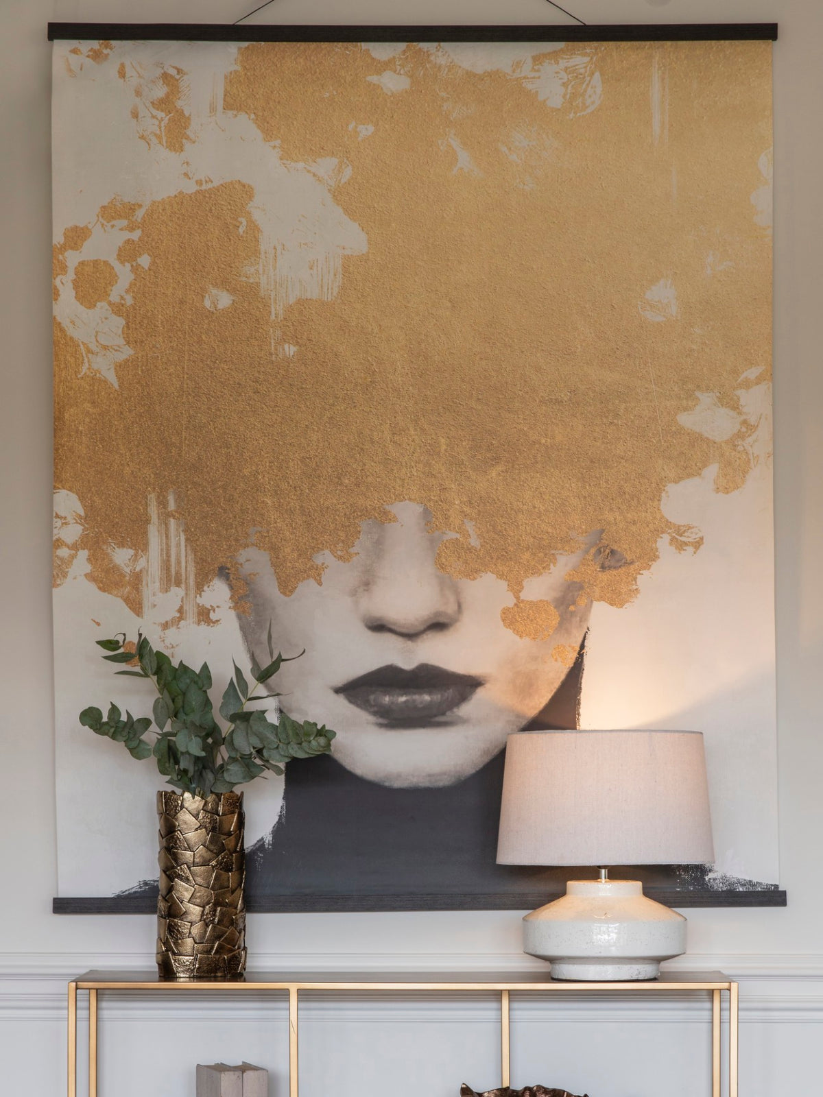 Dune Gilded Wall Hanging — 140x70cm
