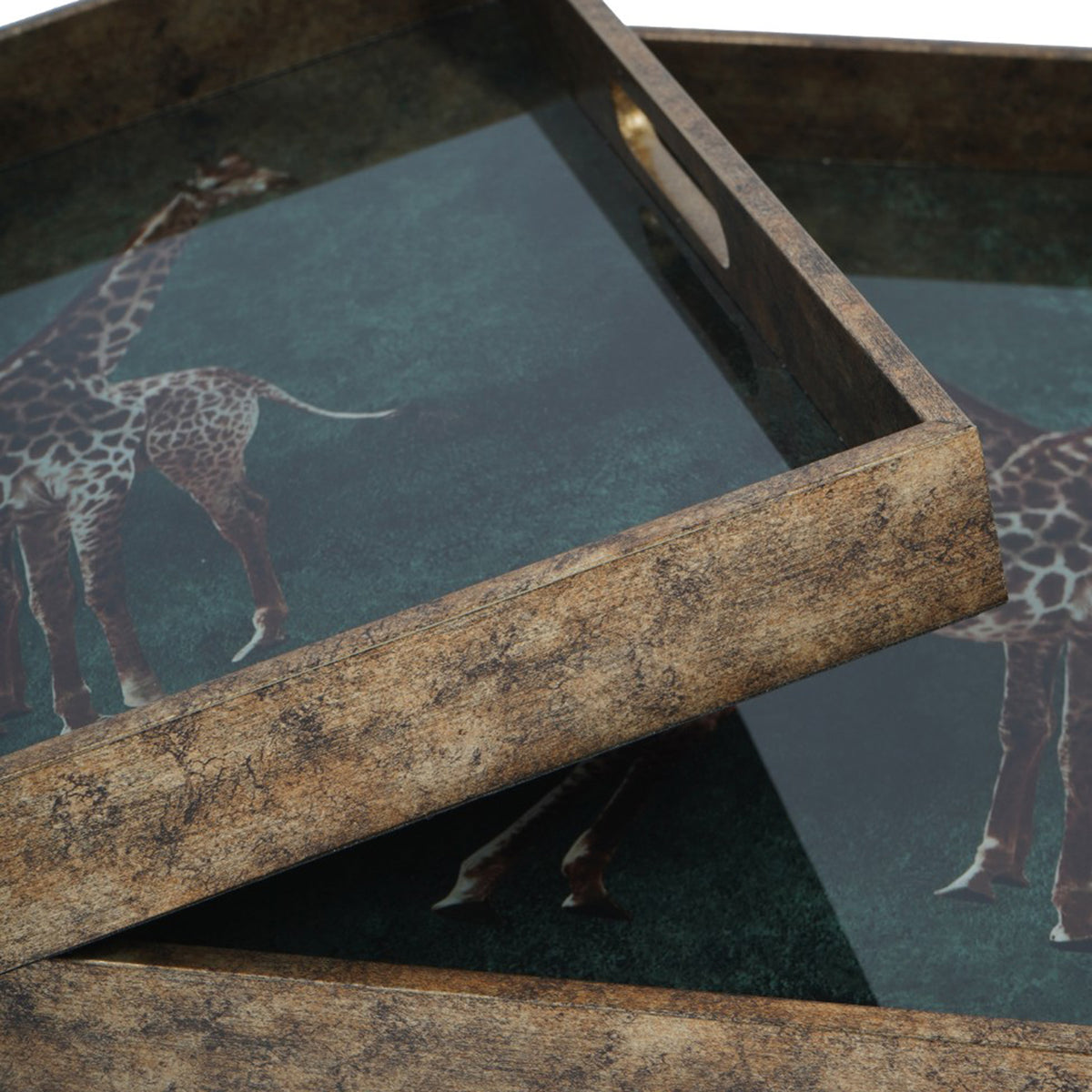 Isolde Giraffe Nesting Trays, Set of 2