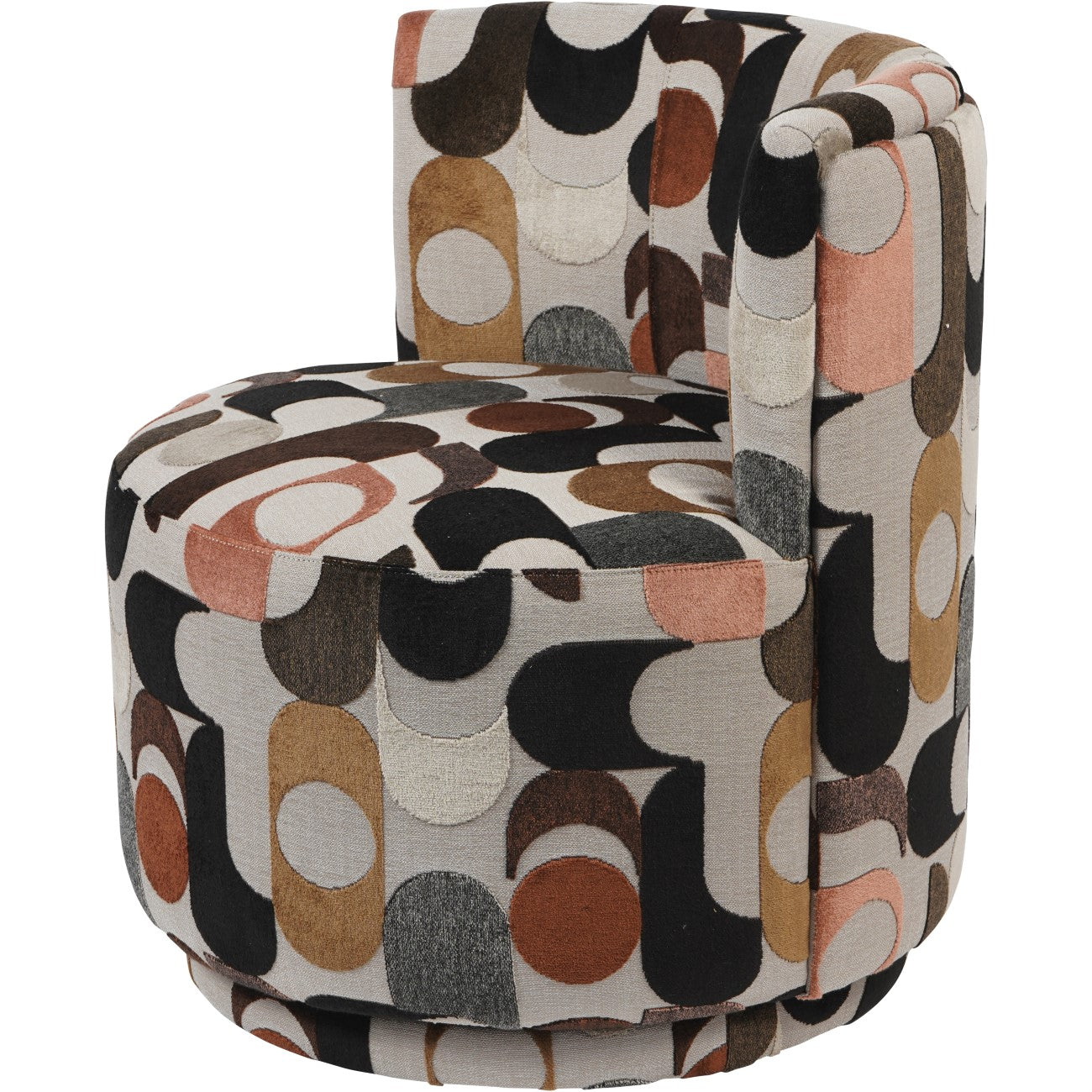 Thistle Belgian Velvet Swivel Chair