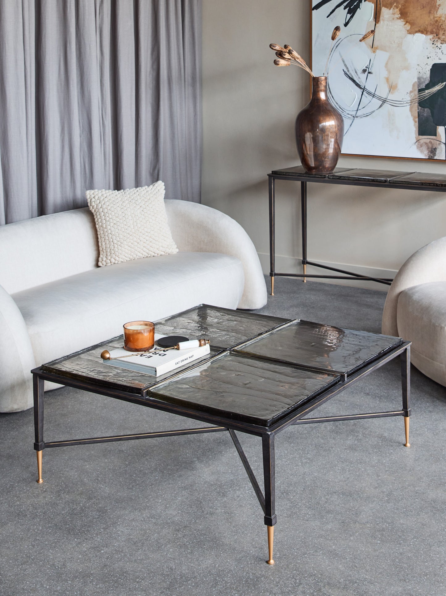 Brennan Square Glass Coffee Table