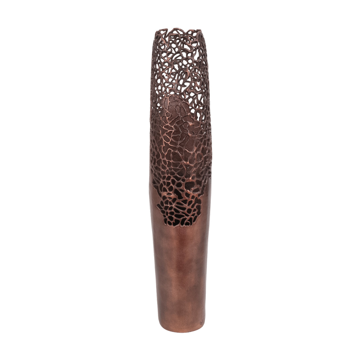 Cove Coral Bronze Vase — Large