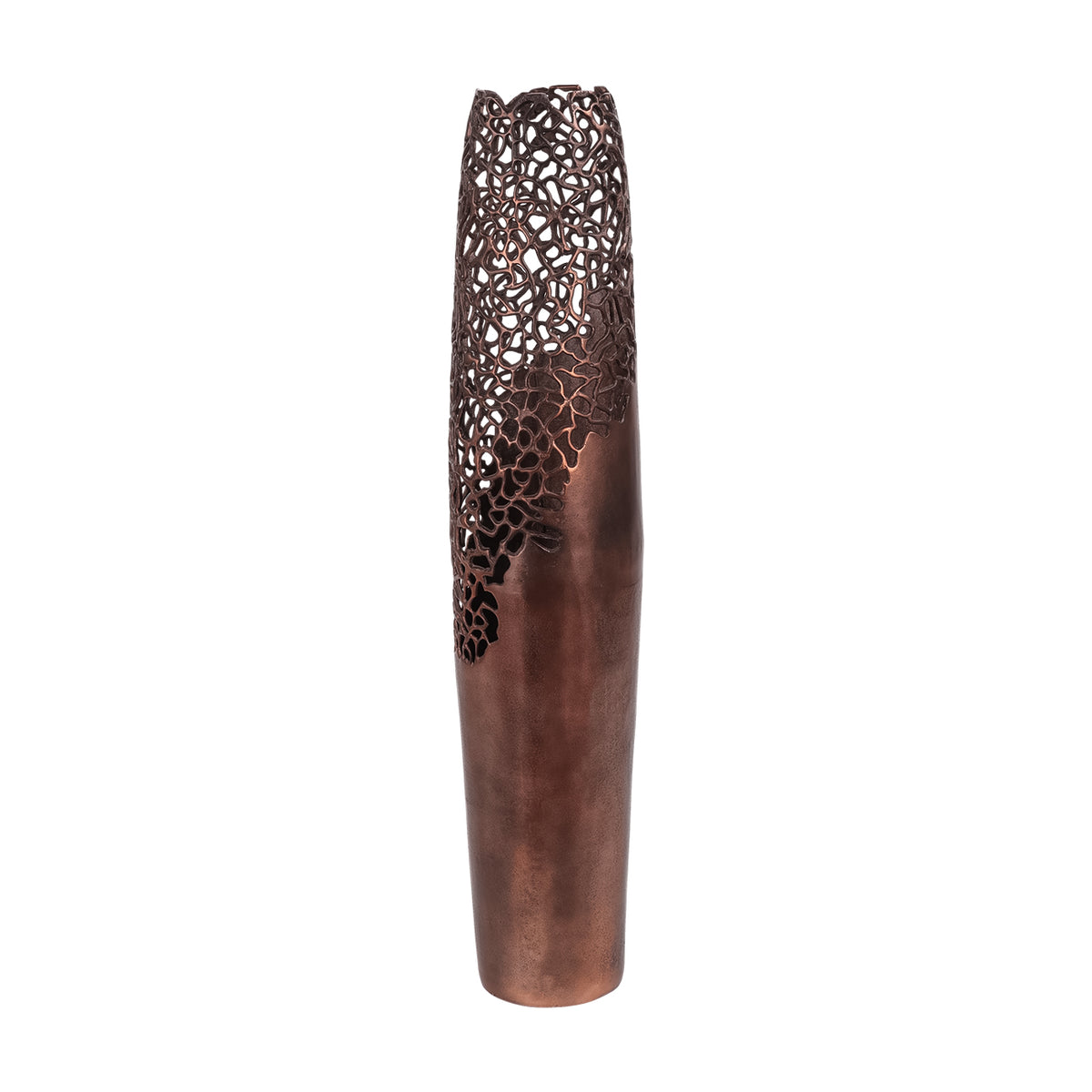 Cove Coral Bronze Vase — Large