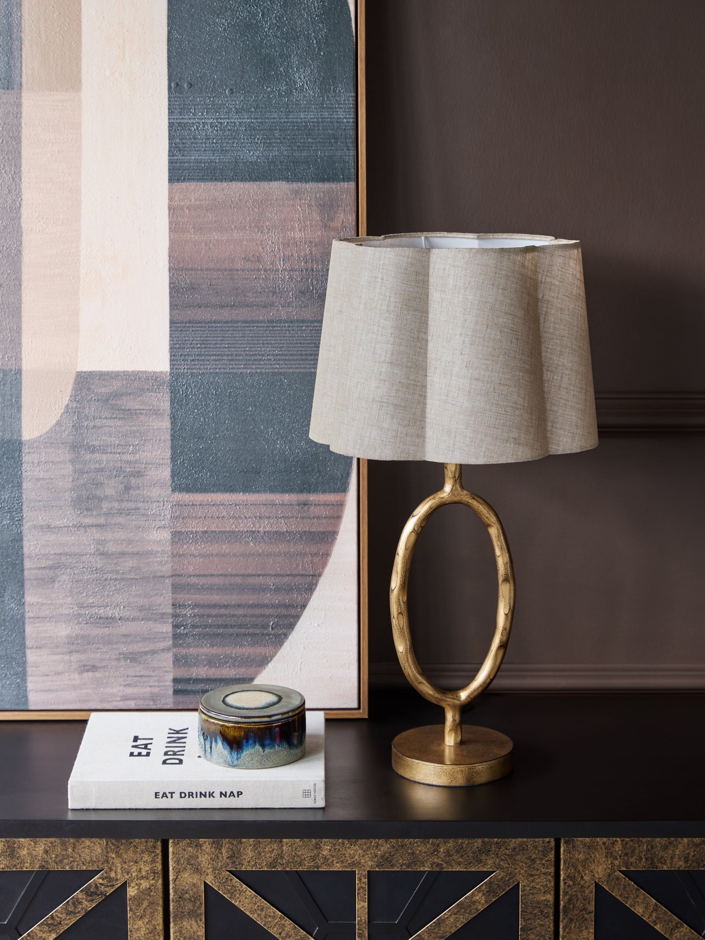 Ondrej Table Lamp with Linen Shade