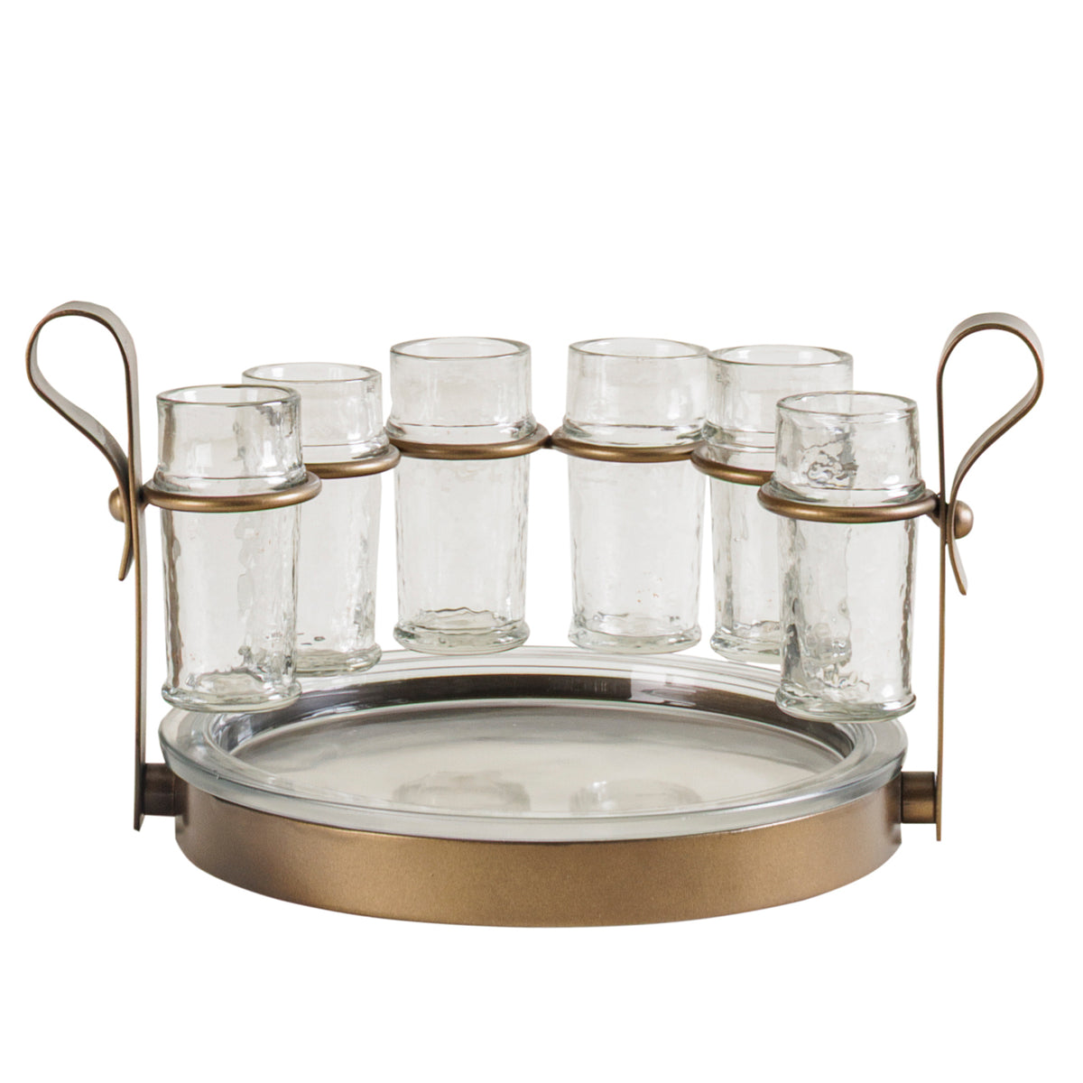 Amara Tequila Shooter Glass Set with Tray