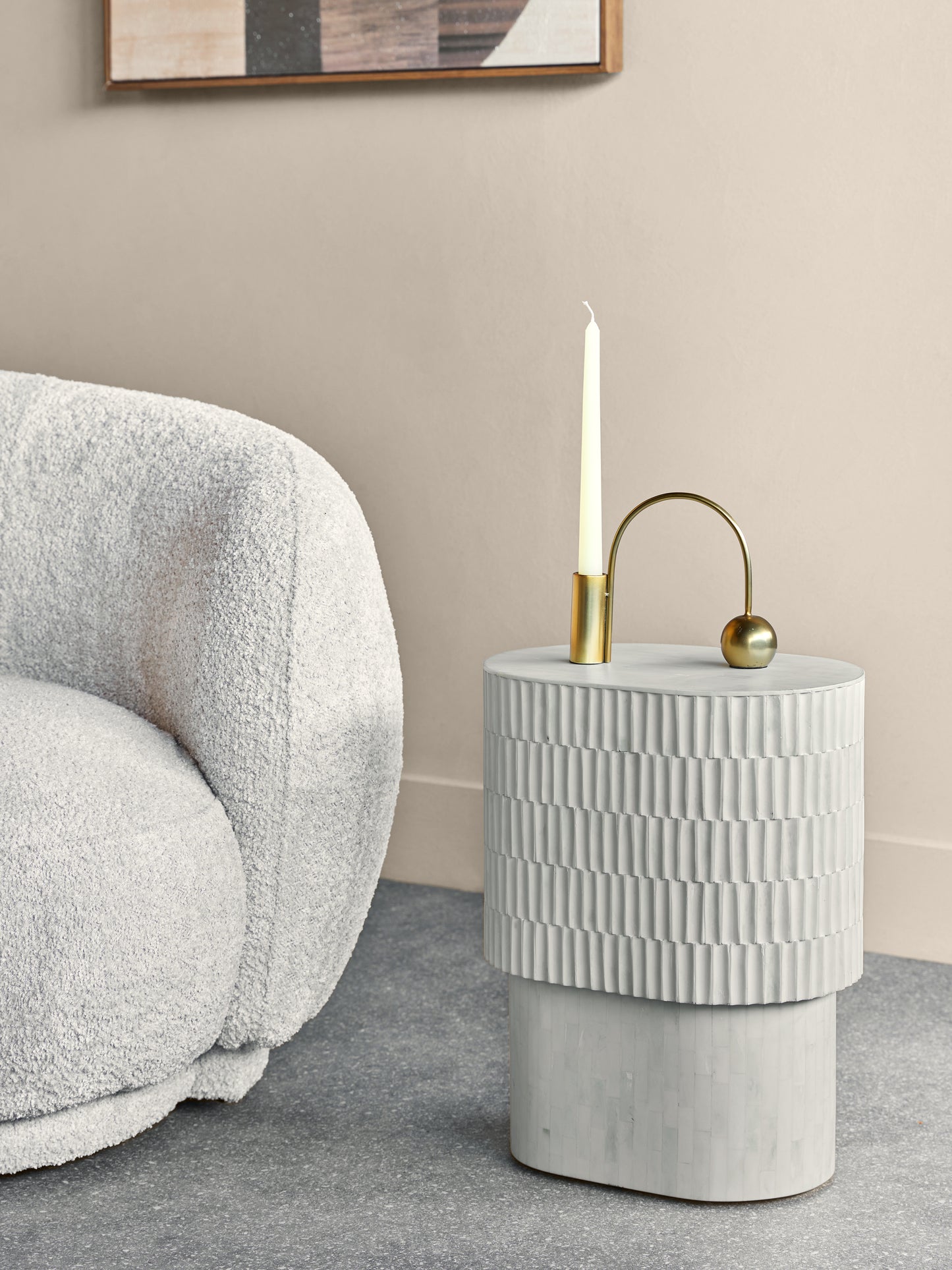 Aldric Bone Inlay Side Table