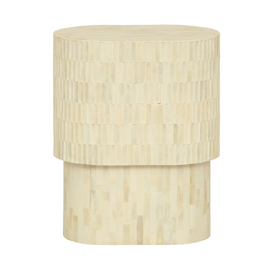Aldric Bone Inlay Side Table