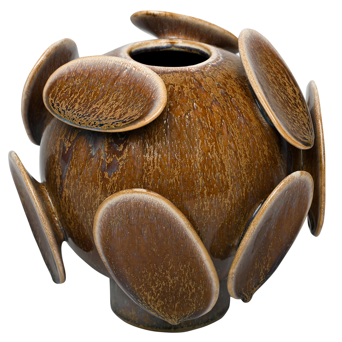 Solstice Reactive Glaze Round Vase