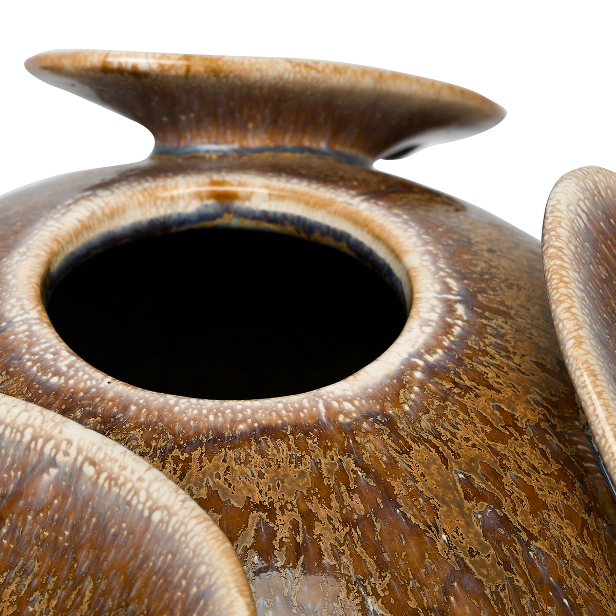 Solstice Reactive Glaze Round Vase