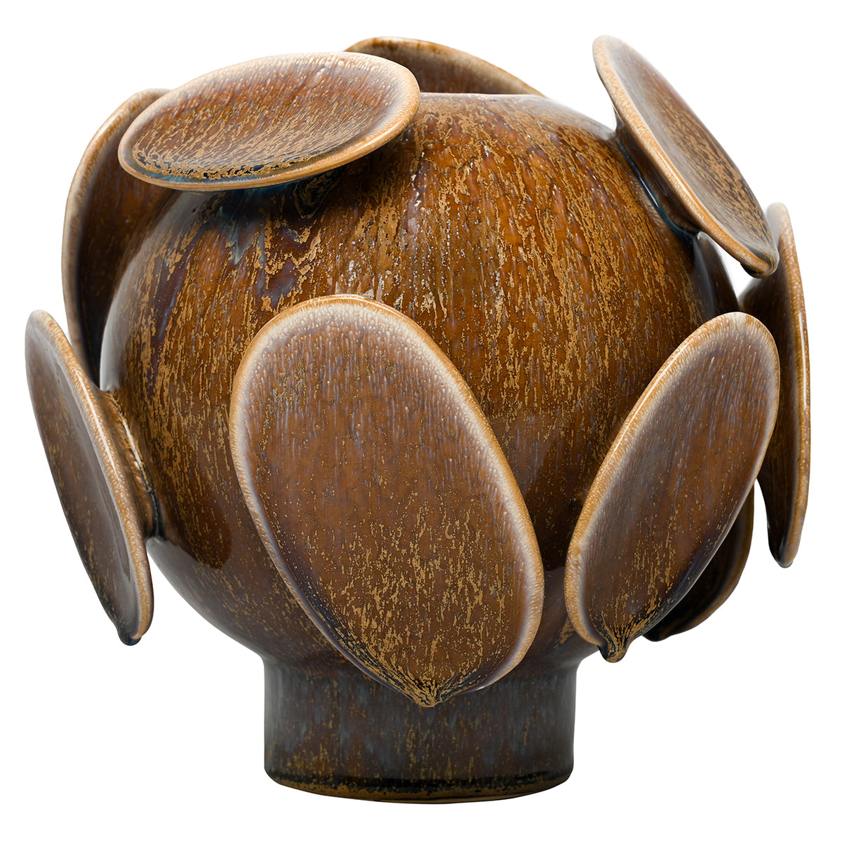 Solstice Reactive Glaze Round Vase