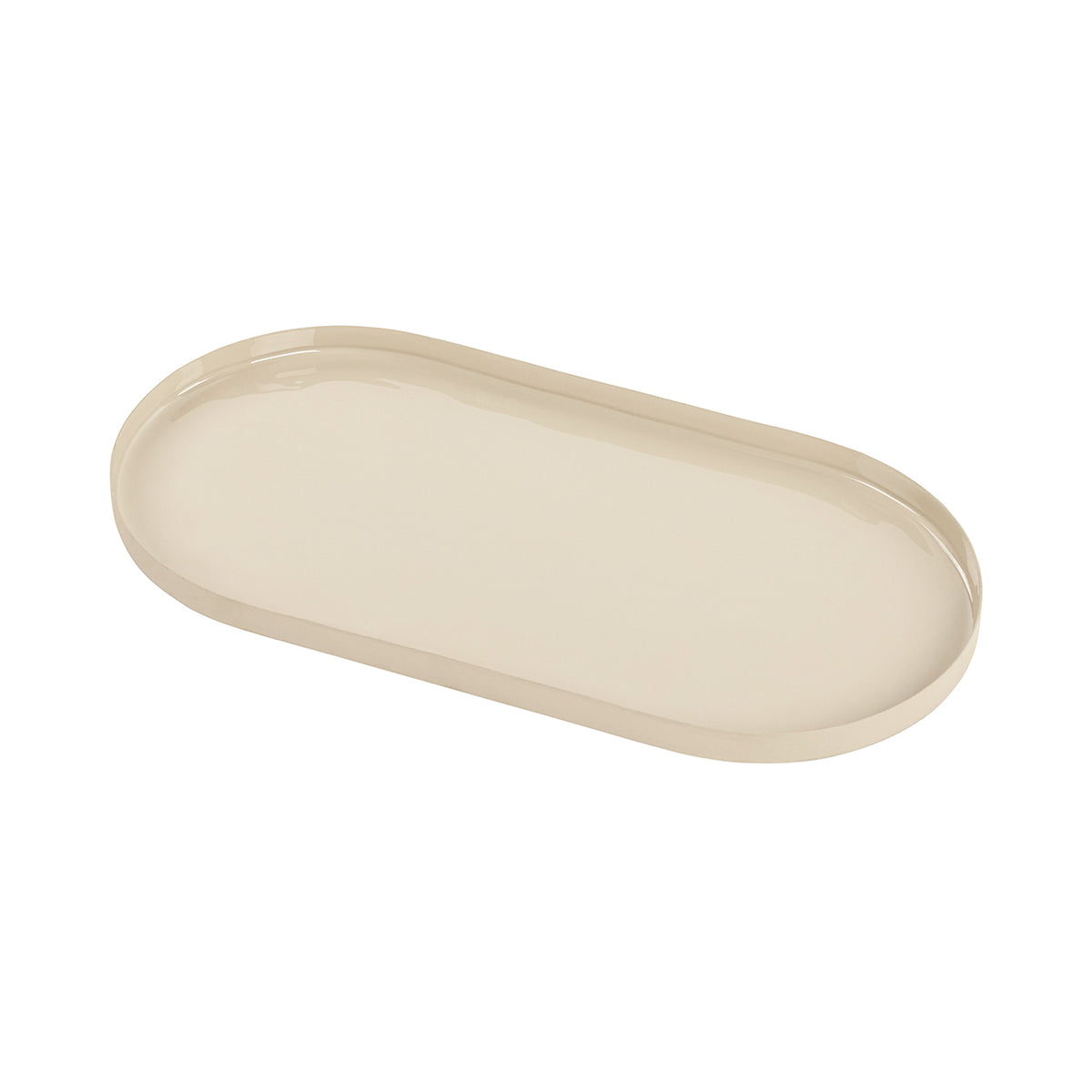 Corentin Enamel Beige Tray — Large