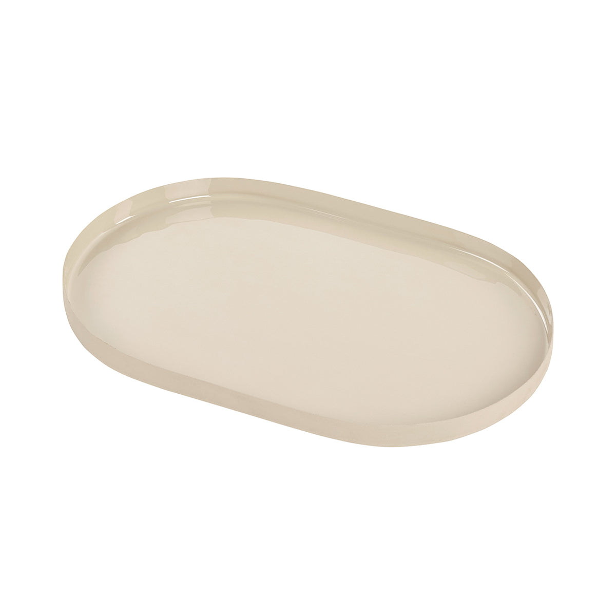 Corentin Enamel Beige Tray — Small