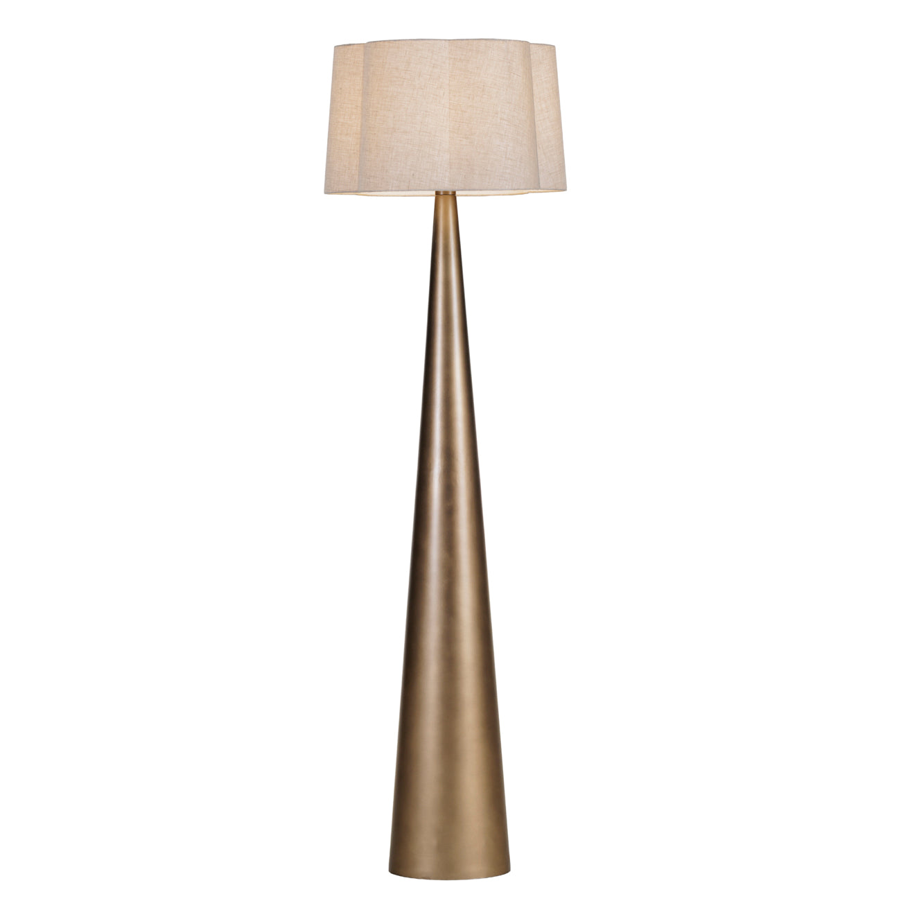 Halewood Smoked Gold Floor Lamp — 170cm