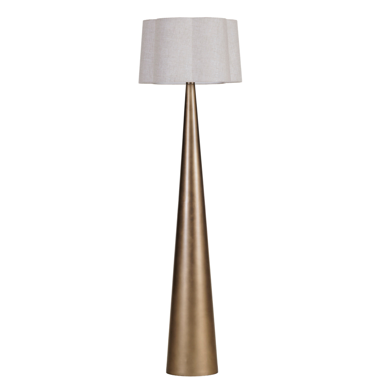 Halewood Smoked Gold Floor Lamp — 170cm