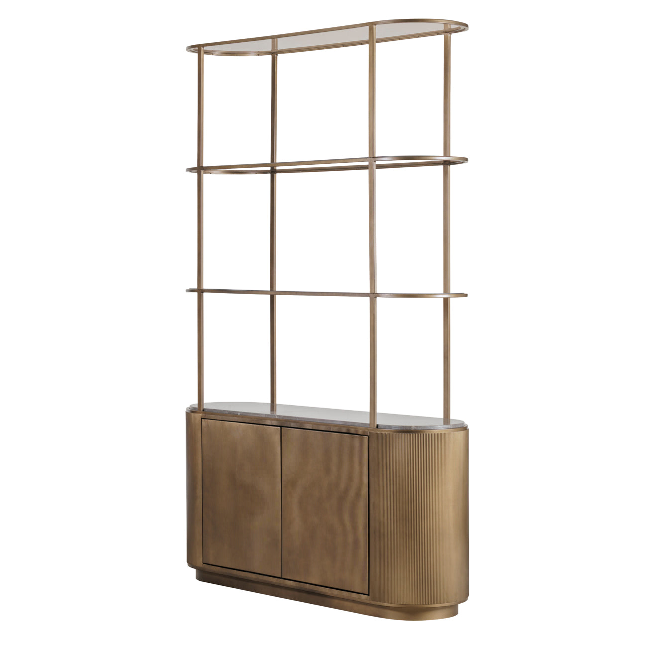 Aurelio Royal Gold Shelving Unit
