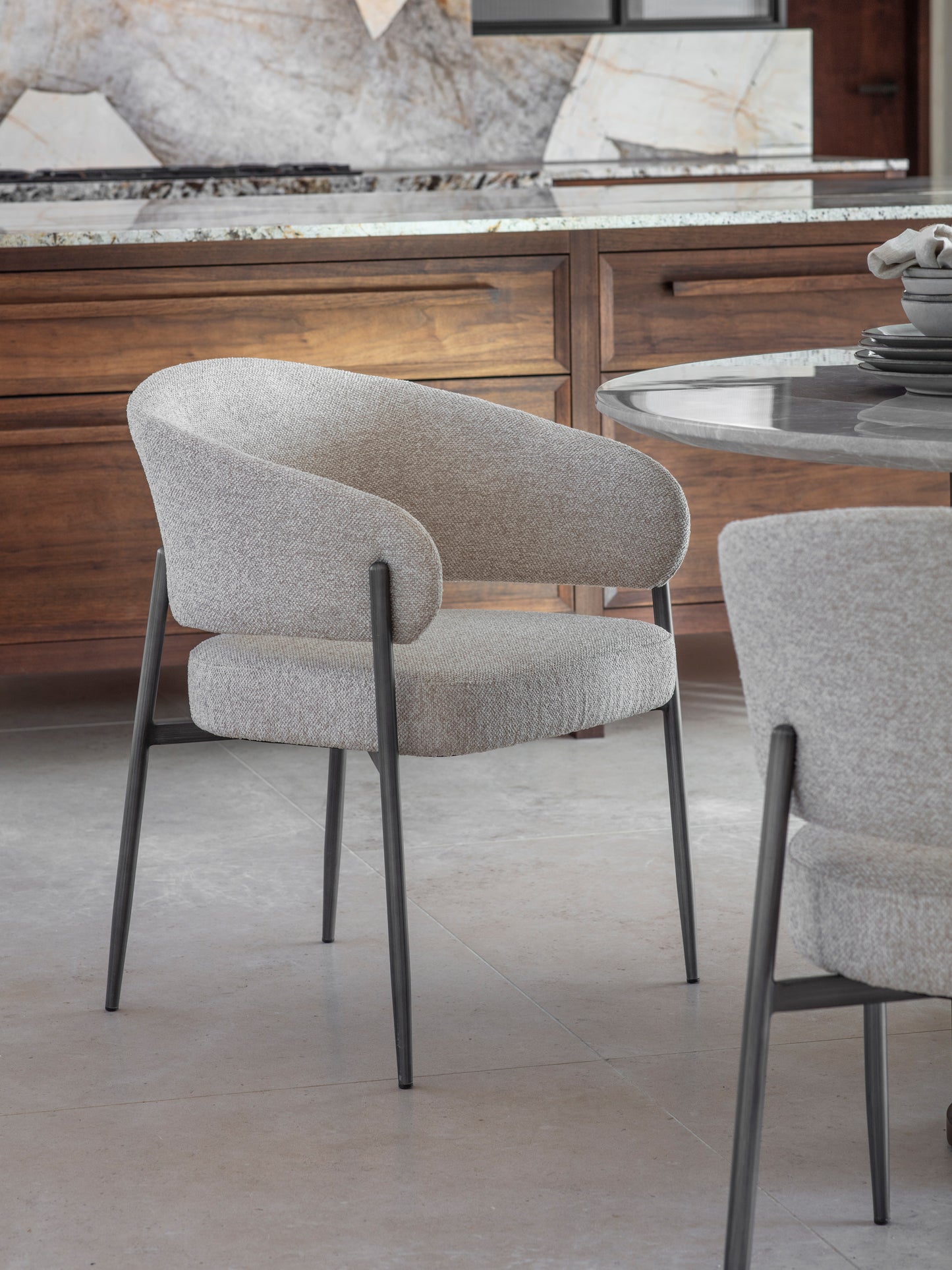 Bramble Bouclé Dining Chair