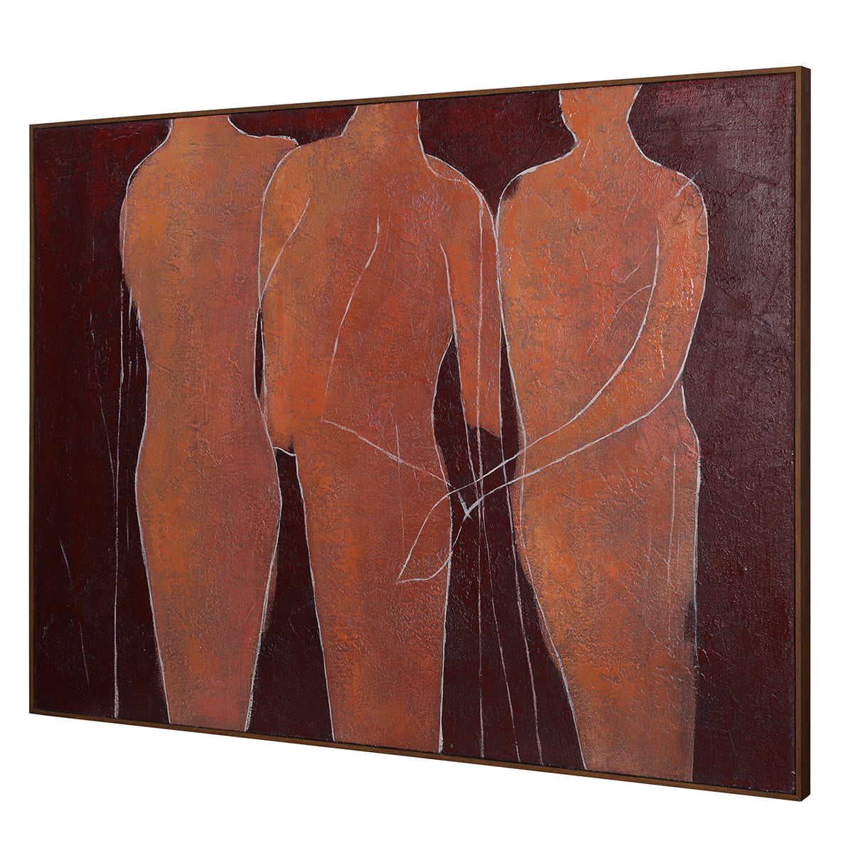 Solvei Textured Hessian Wall Art — 120x90cm