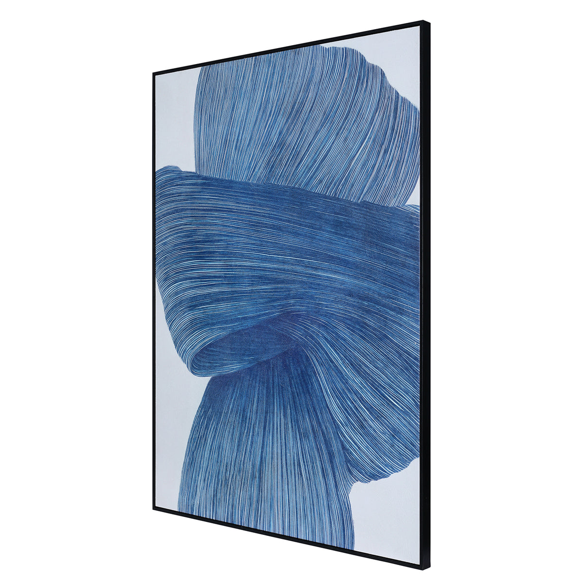 Indira Flow Framed Canvas — Drift, 100x140cm