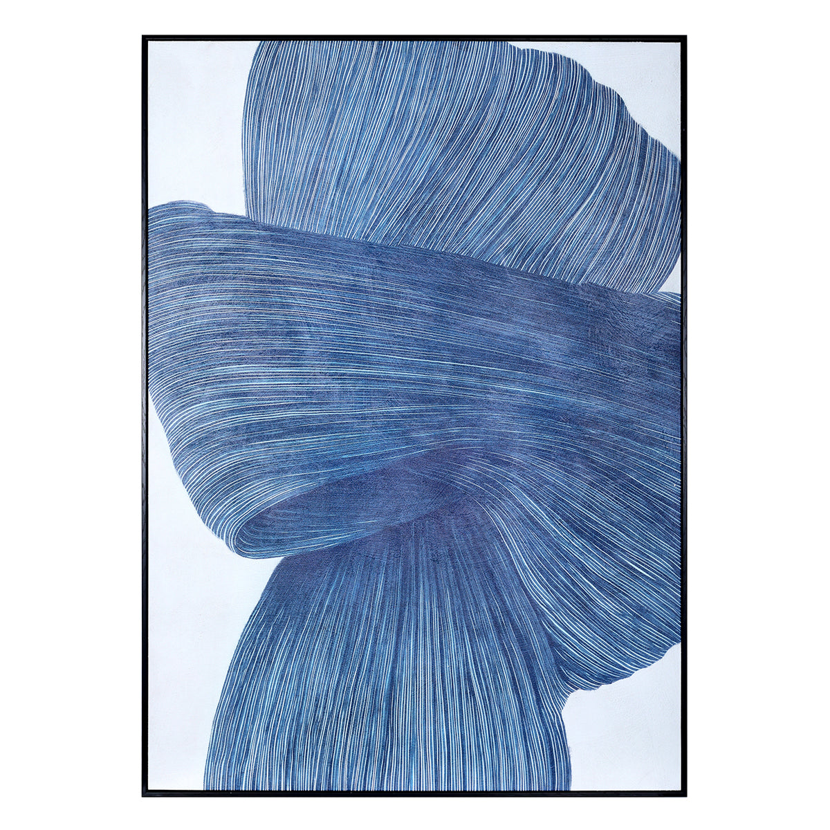 Indira Flow Framed Canvas — Drift, 100x140cm