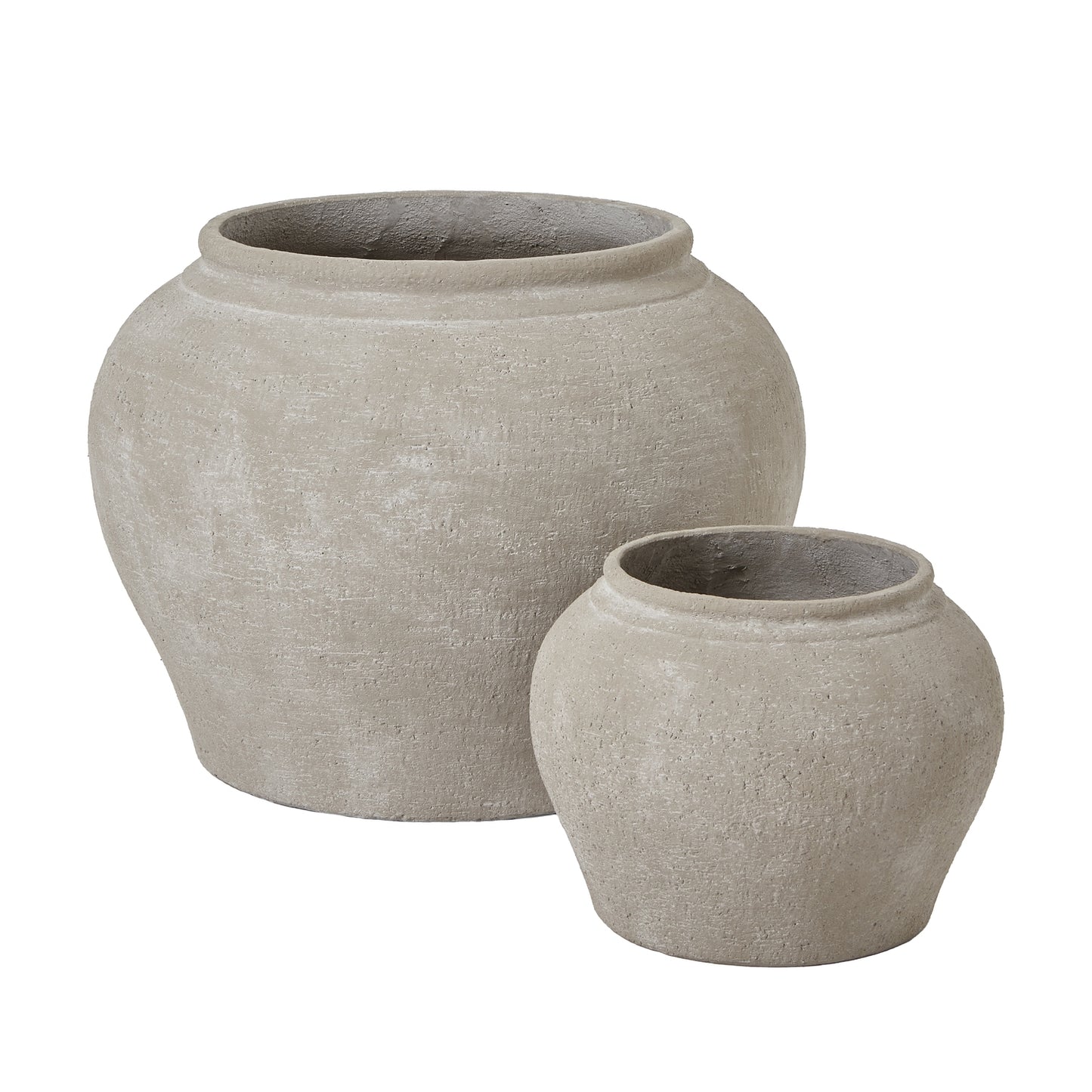 Althaea Ceramic Planter Pair – Sand