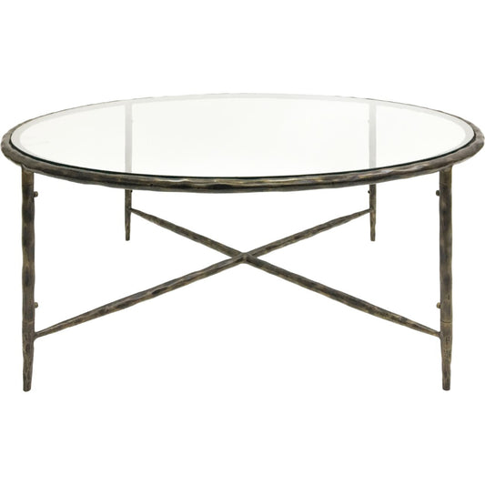 Arden Forged Bronze Round Coffee Table – 100cm