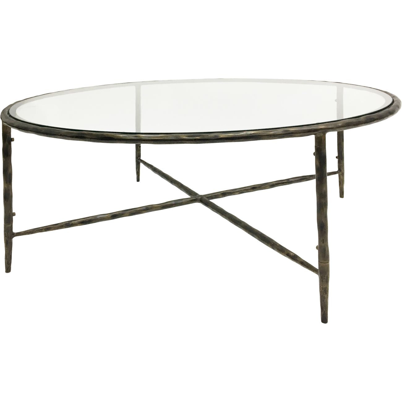 Arden Forged Bronze Round Coffee Table – 100cm