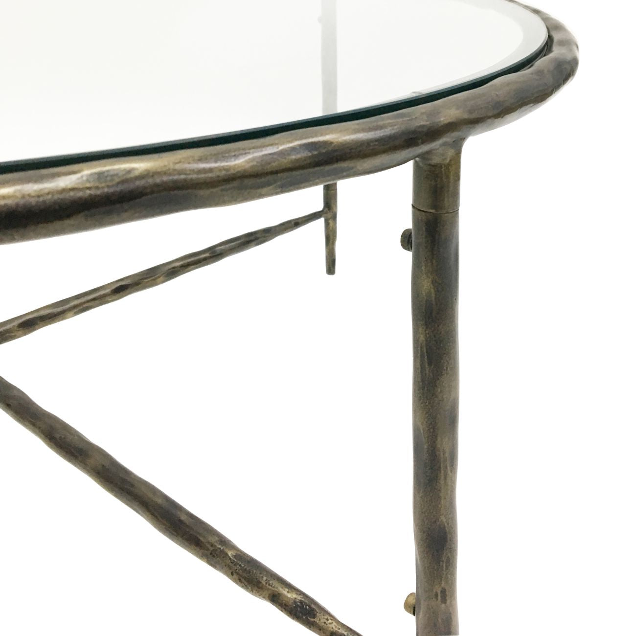 Arden Forged Bronze Round Coffee Table – 100cm