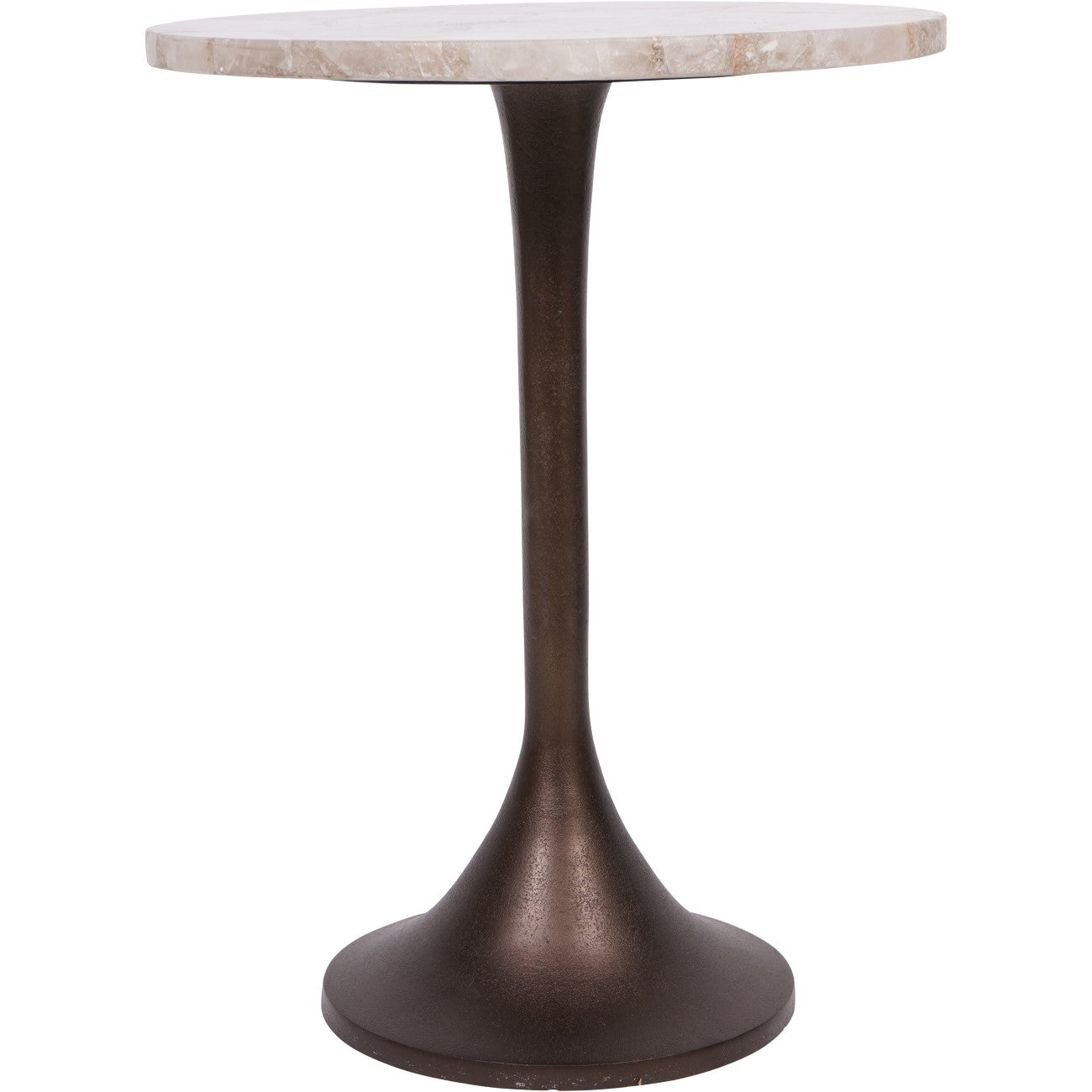 Astra Smokey Quartz Pedestal Table