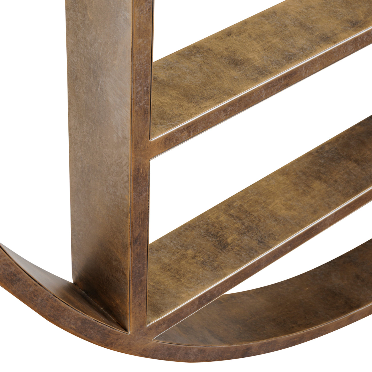 Aurelio Aged Gold Shelving Mirror – Large