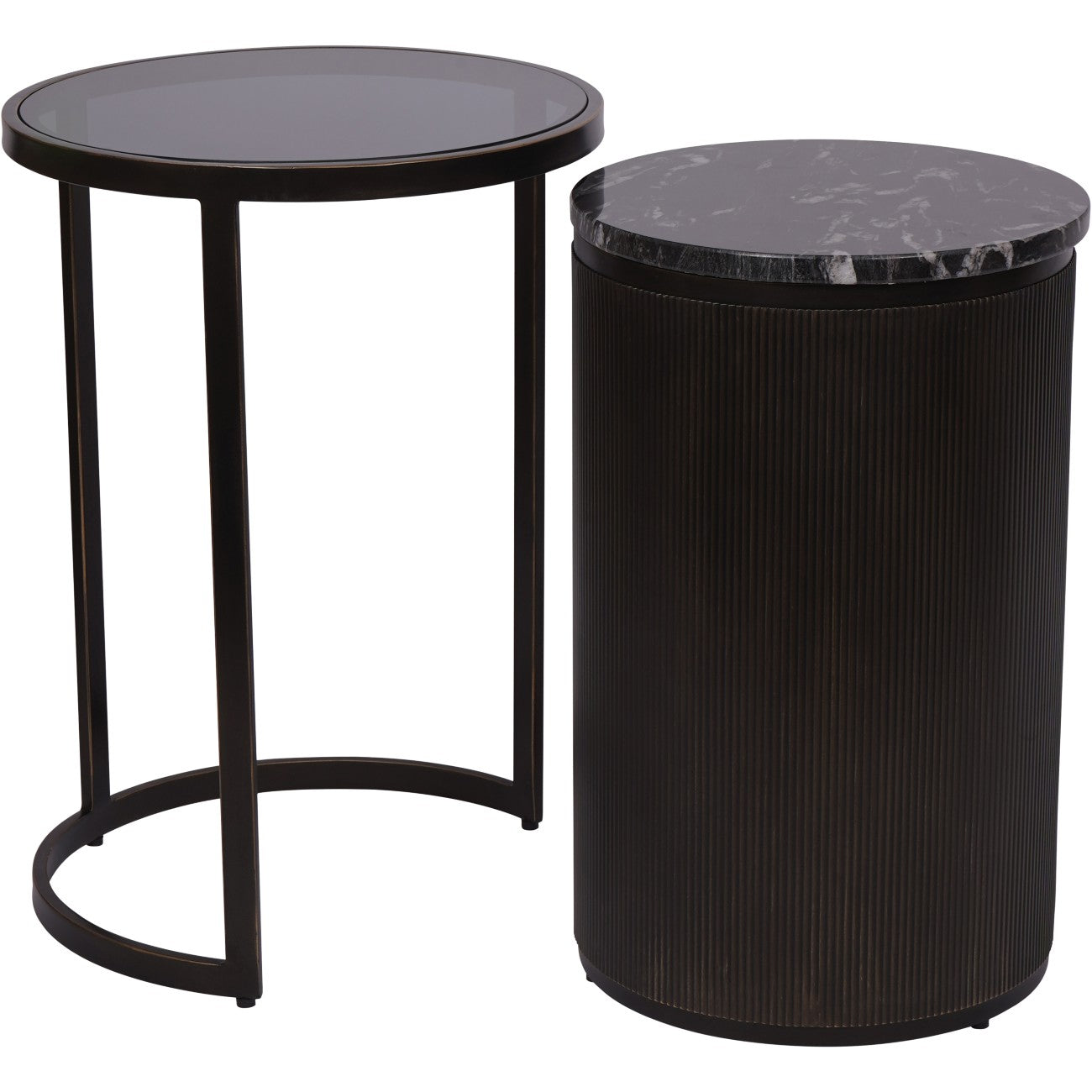 Aurelius Noir Nesting Table Duo
