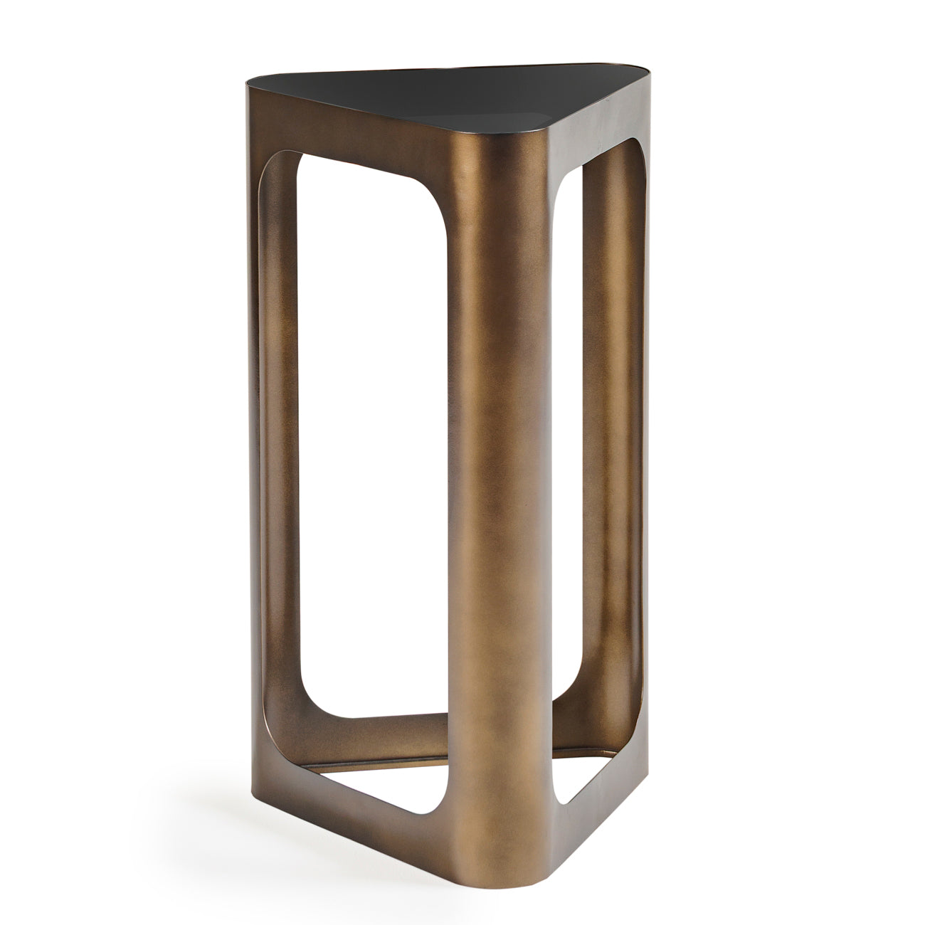 Aurora TriForm Smoked Glass Side Table