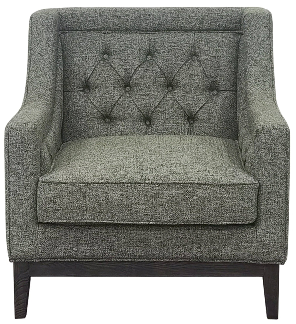 Beaumont Buttoned Armchair – Forest Green